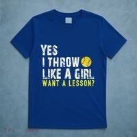 Funny Softball Gift Throw Like A Cool Gift T-Shirt thumb 5