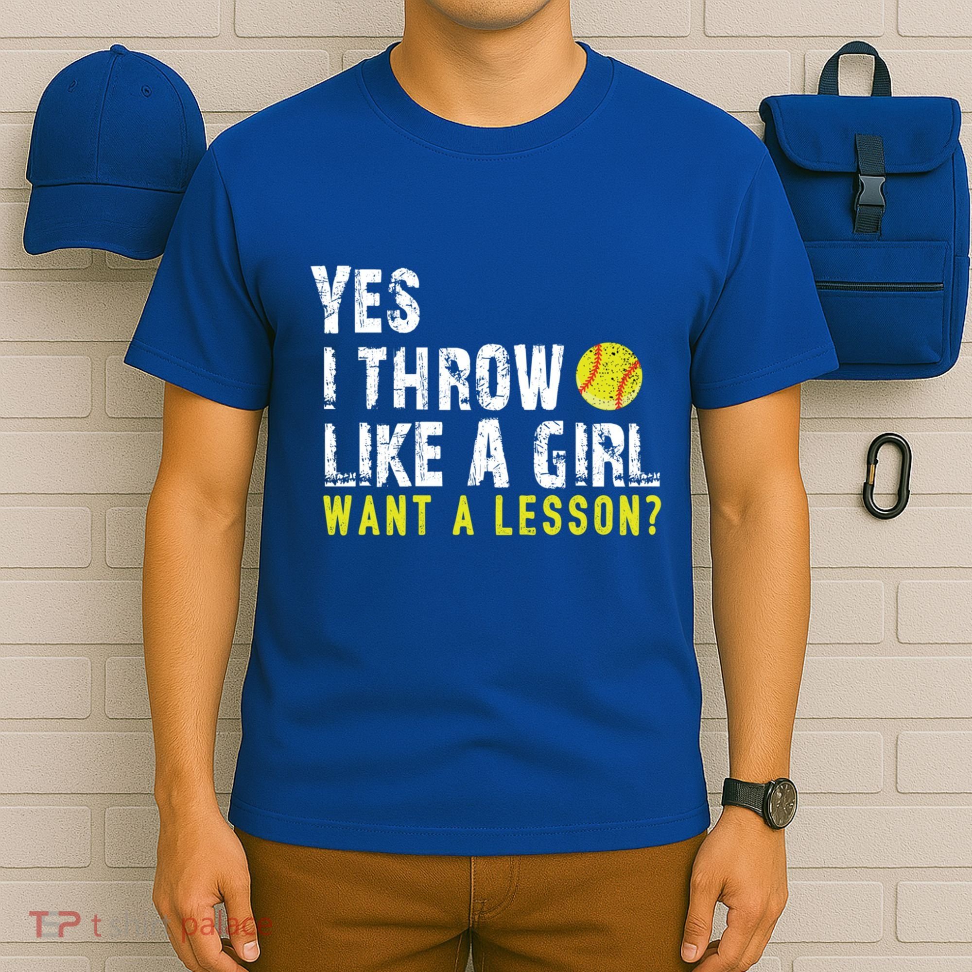 Funny Softball Gift Throw Like A Cool Gift T-Shirt