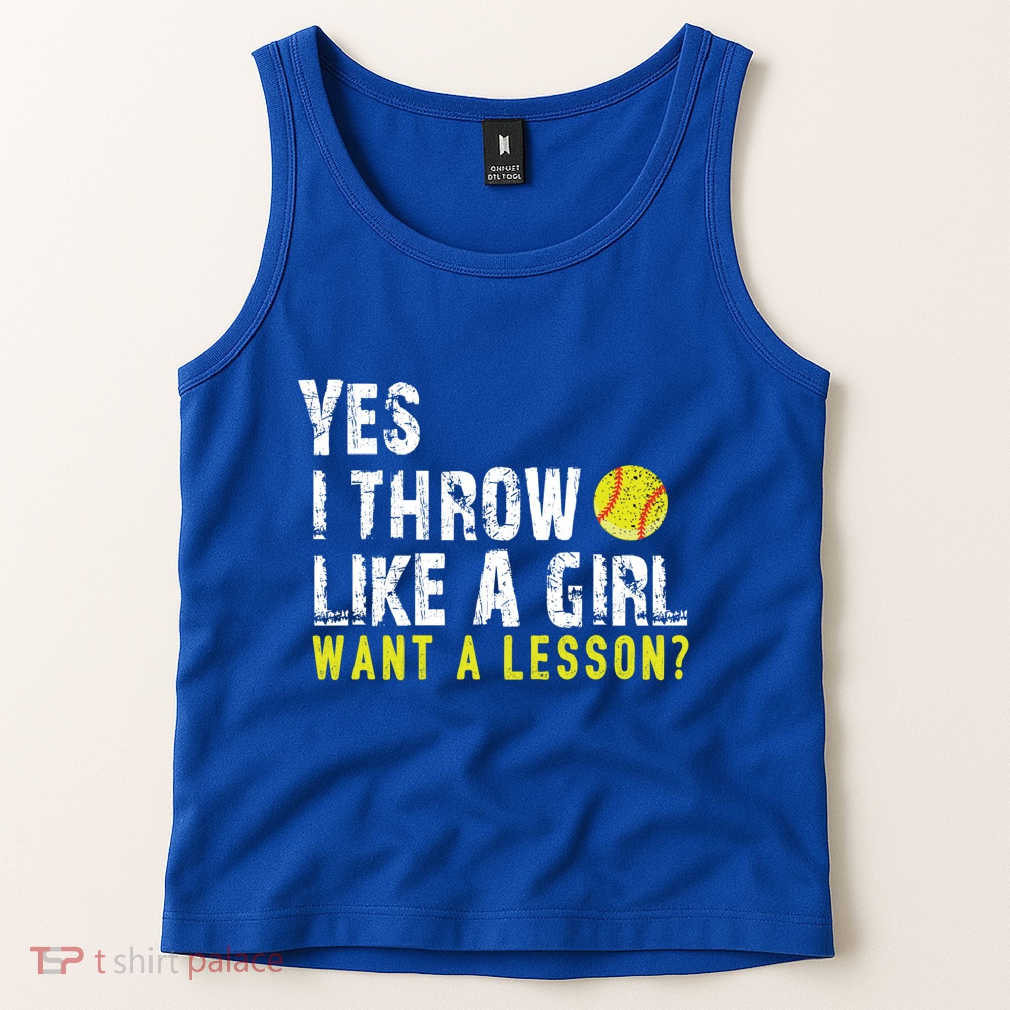 Funny Softball Gift Throw Like A Cool Gift Tank Top
