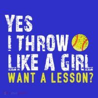Funny Softball Gift Throw Like A Cool Gift Toddler T-Shirt thumb 4