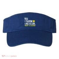 Funny Softball Gift Throw Like A Cool Gift Visor thumb 0