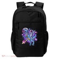 Funny Space Galaxy Astronaut Trex Dinosuar Backpack thumb 0