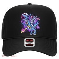 Funny Space Galaxy Astronaut Trex Dinosuar Hat thumb 0
