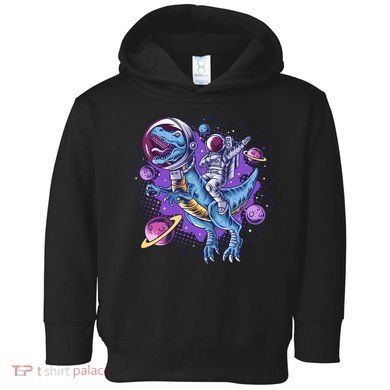 Funny Space Galaxy Astronaut Trex Dinosuar Toddler Hoodie