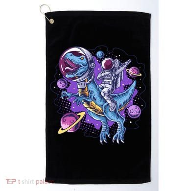 Funny Space Galaxy Astronaut Trex Dinosuar Golf Towel