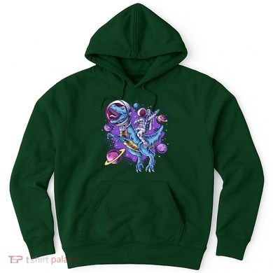 Funny Space Galaxy Astronaut Trex Dinosuar Hoodie