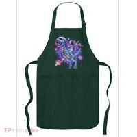 Funny Space Galaxy Astronaut Trex Dinosuar Apron thumb 0