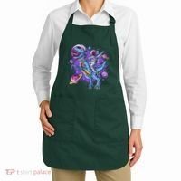 Funny Space Galaxy Astronaut Trex Dinosuar Apron thumb 2