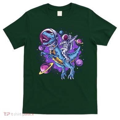 Funny Space Galaxy Astronaut Trex Dinosuar T-Shirt