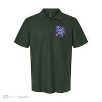 Funny Space Galaxy Astronaut Trex Dinosuar Polo thumb 0