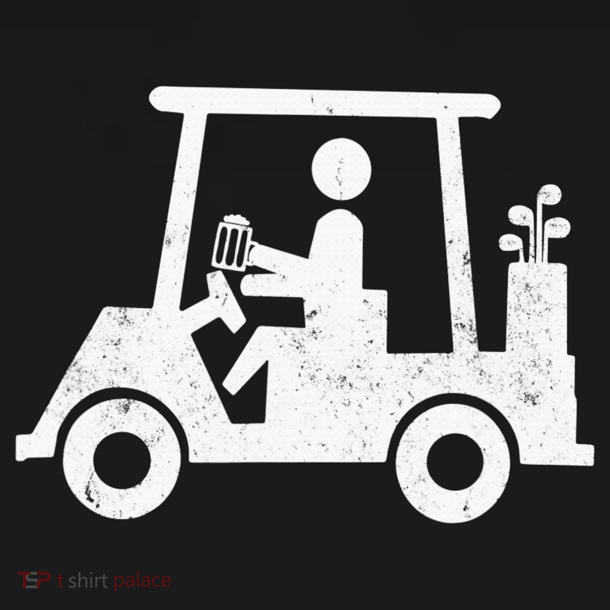 Funny Skeleton Golfer Holding A Beer in Golf Cart Women's Hoodie