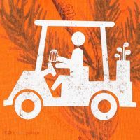 Funny Skeleton Golfer Holding A Beer in Golf Cart Kati Licensed 12" Camo Cuffed Beanie thumb 2