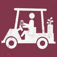 Funny Skeleton Golfer Holding A Beer in Golf Cart 16oz Travel Tumbler thumb 2