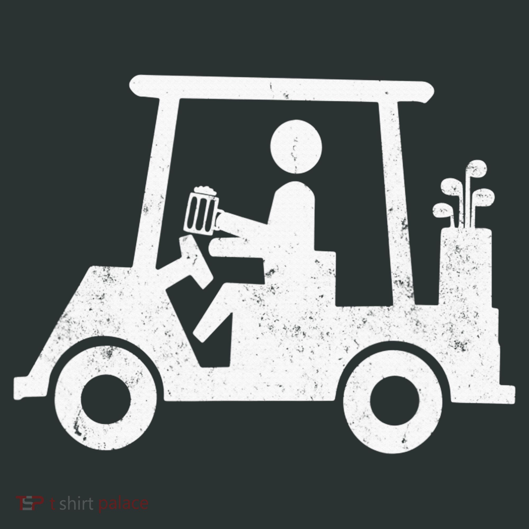 Funny Skeleton Golfer Holding A Beer in Golf Cart Infant Baby Jersey Bodysuit