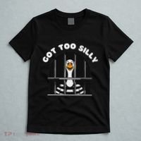 Funny Silly Goose Got Too Silly Goose In Jail Net Trapped T-Shirt thumb 5