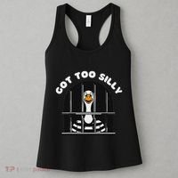 Funny Silly Goose Got Too Silly Goose In Jail Net Trapped Women's Tank Top thumb 3
