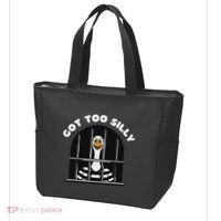 Funny Silly Goose Got Too Silly Goose In Jail Net Trapped Tote Bag thumb 3