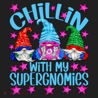 Funny Superhero Gnomes Chillin With My Gnomies Cool Gift Women's Sweatshirt thumb 2