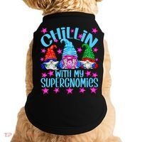 Funny Superhero Gnomes Chillin With My Gnomies Cool Gift Doggie Tank thumb 0