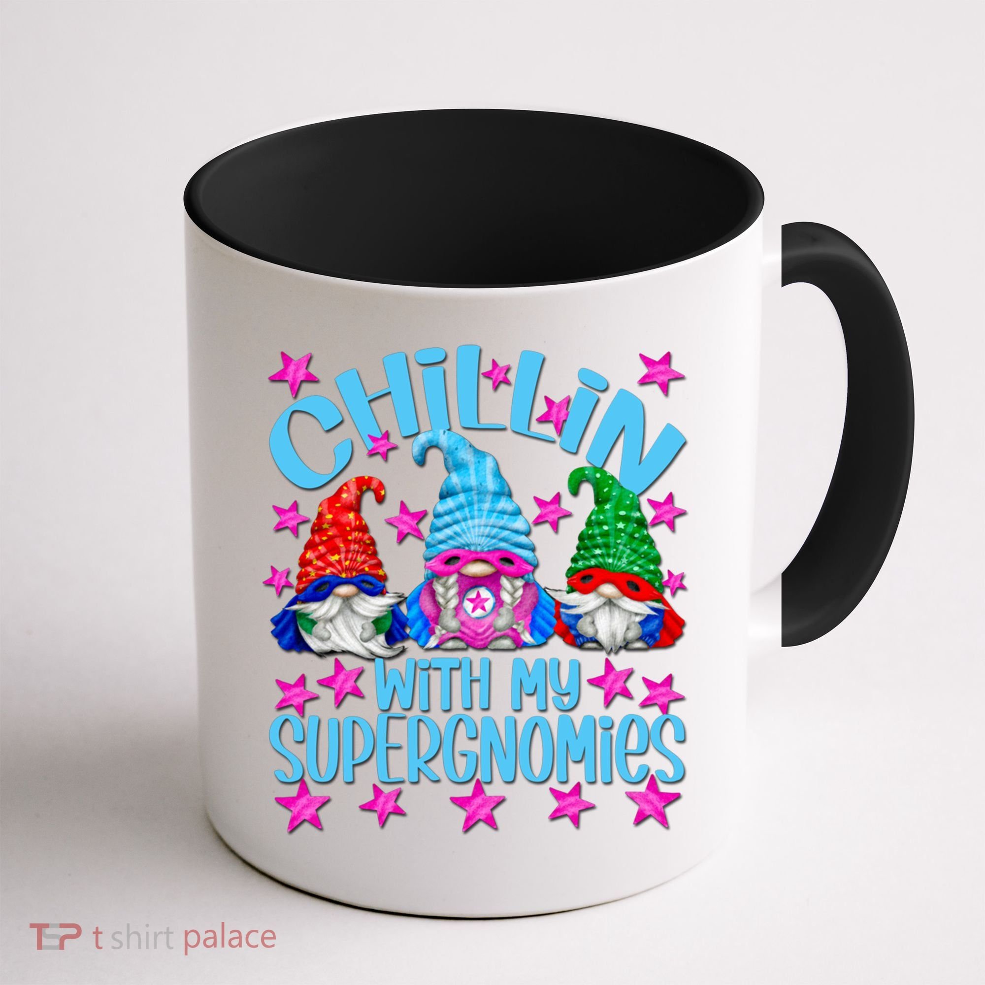 Funny Superhero Gnomes Chillin With My Gnomies Cool Gift Coffee Mug