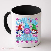 Funny Superhero Gnomes Chillin With My Gnomies Cool Gift Coffee Mug thumb 0