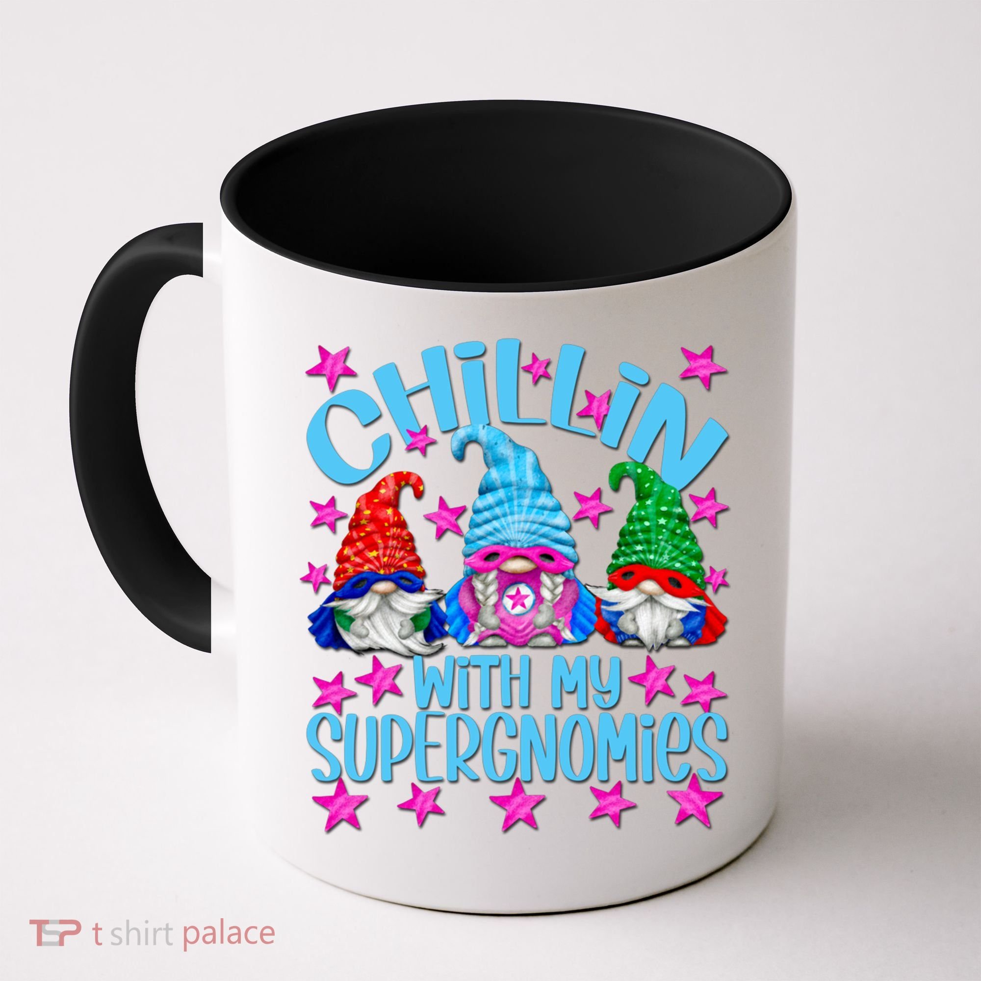 Funny Superhero Gnomes Chillin With My Gnomies Cool Gift Coffee Mug