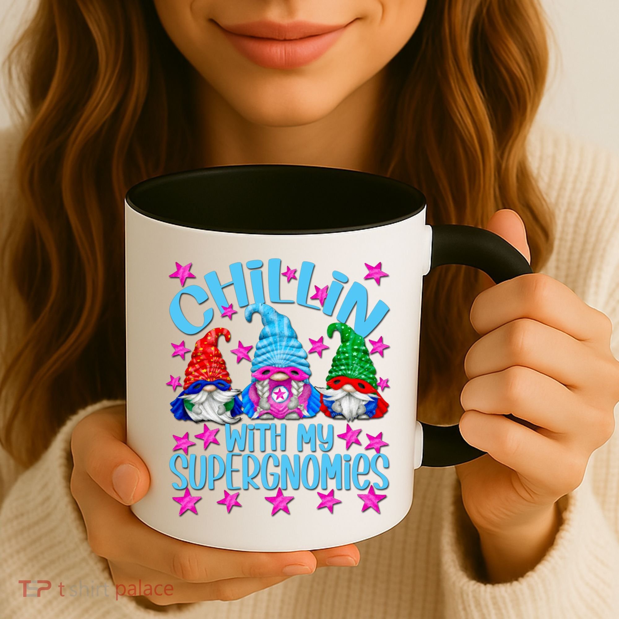 Funny Superhero Gnomes Chillin With My Gnomies Cool Gift Coffee Mug
