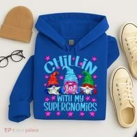 Funny Superhero Gnomes Chillin With My Gnomies Cool Gift Hoodie thumb 4
