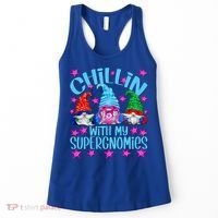 Funny Superhero Gnomes Chillin With My Gnomies Cool Gift Women's Tank Top thumb 0