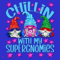 Funny Superhero Gnomes Chillin With My Gnomies Cool Gift Toddler Hoodie thumb 2