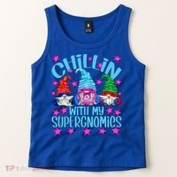 Funny Superhero Gnomes Chillin With My Gnomies Cool Gift Tank Top thumb 2