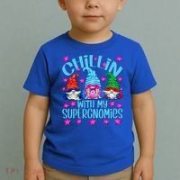 Funny Superhero Gnomes Chillin With My Gnomies Cool Gift Toddler T-Shirt thumb 2