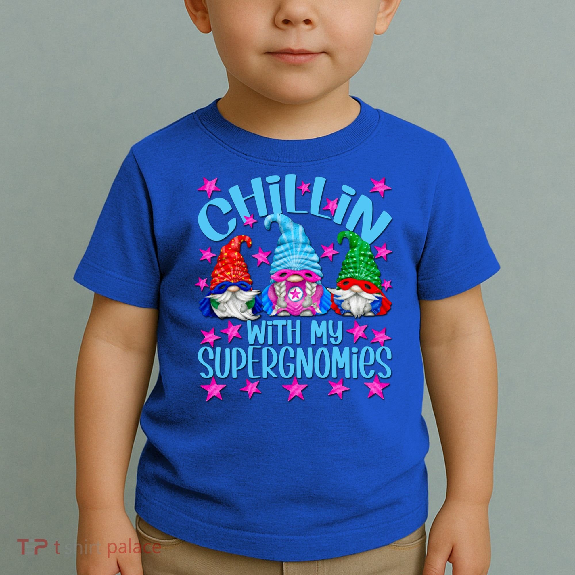 Funny Superhero Gnomes Chillin With My Gnomies Cool Gift Toddler T-Shirt