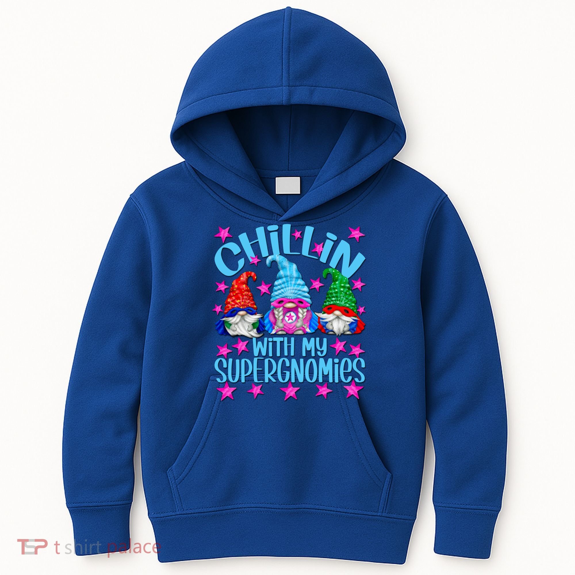 Funny Superhero Gnomes Chillin With My Gnomies Cool Gift Kids Hoodie