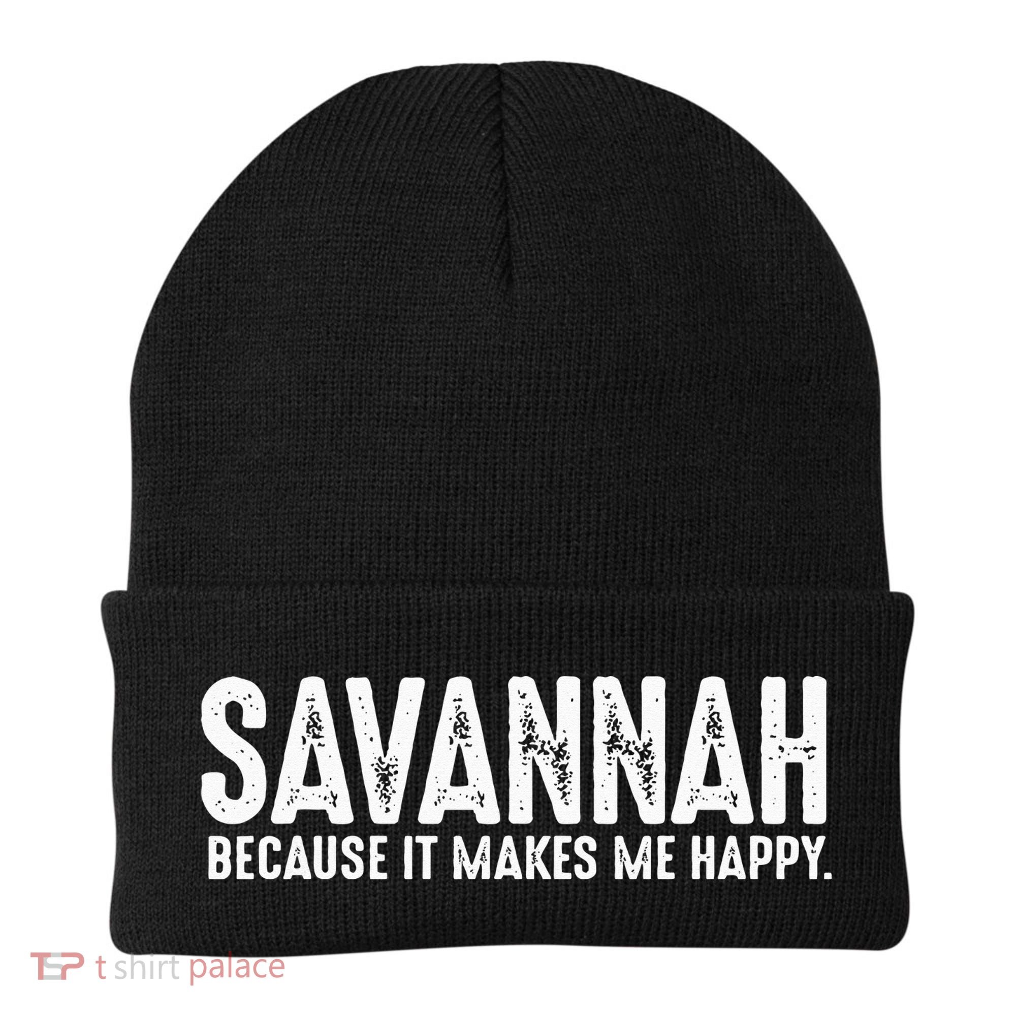 Funny Savannah Georgia Quote Proud US State Joke Beanie