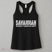 Funny Savannah Georgia Quote Proud US State Joke Women's Tank Top thumb 3