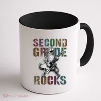 Fabulous Second Grade Rocks 2nd Grader Cat Graduating Squad Coffee Mug thumb 1