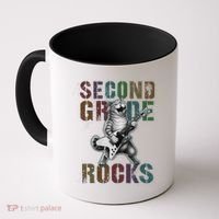 Fabulous Second Grade Rocks 2nd Grader Cat Graduating Squad Coffee Mug thumb 0