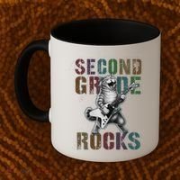 Fabulous Second Grade Rocks 2nd Grader Cat Graduating Squad Coffee Mug thumb 2