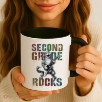 Fabulous Second Grade Rocks 2nd Grader Cat Graduating Squad Coffee Mug thumb 3