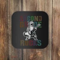 Fabulous Second Grade Rocks 2nd Grader Cat Graduating Squad Coaster thumb 0