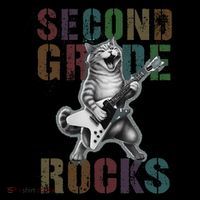 Fabulous Second Grade Rocks 2nd Grader Cat Graduating Squad Coaster thumb 2