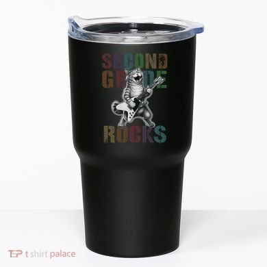 Fabulous Second Grade Rocks 2nd Grader Cat Graduating Squad Tumbler