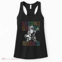 Fabulous Second Grade Rocks 2nd Grader Cat Graduating Squad Women's Tank Top thumb 0