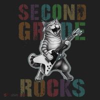 Fabulous Second Grade Rocks 2nd Grader Cat Graduating Squad Hat thumb 2