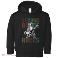 Fabulous Second Grade Rocks 2nd Grader Cat Graduating Squad Toddler Hoodie thumb 0