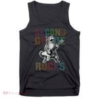 Fabulous Second Grade Rocks 2nd Grader Cat Graduating Squad Tank Top thumb 0
