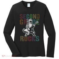 Fabulous Second Grade Rocks 2nd Grader Cat Graduating Squad Women's Long Sleeve Shirt thumb 0