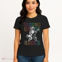 Fabulous Second Grade Rocks 2nd Grader Cat Graduating Squad Women's T-Shirt thumb 4