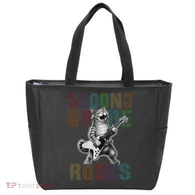 Fabulous Second Grade Rocks 2nd Grader Cat Graduating Squad Tote Bag